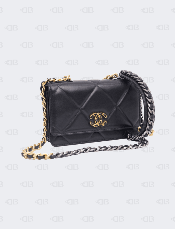 Chanel C19 Wallet On Chain Black Bag