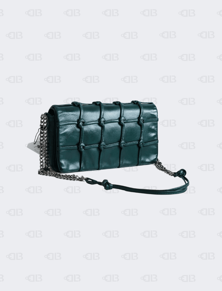 Chanel Series 9 Lambskin Gunmetal Silver Hardware Shoulder bag