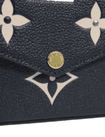 Louis Vuitton Felicie Pochette Bicolor Monogram Empreinte Giant Black