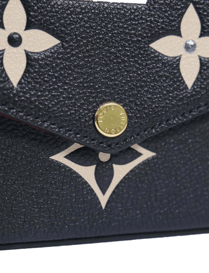 Louis Vuitton Felicie Pochette Bicolor Monogram Empreinte Giant Black