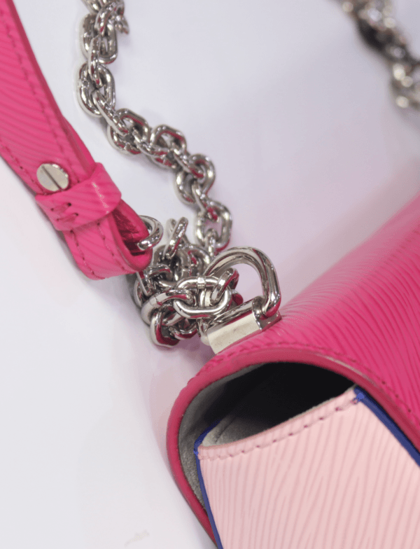 Louis Vuitton Twist MM Blue/Pink Epi Leather