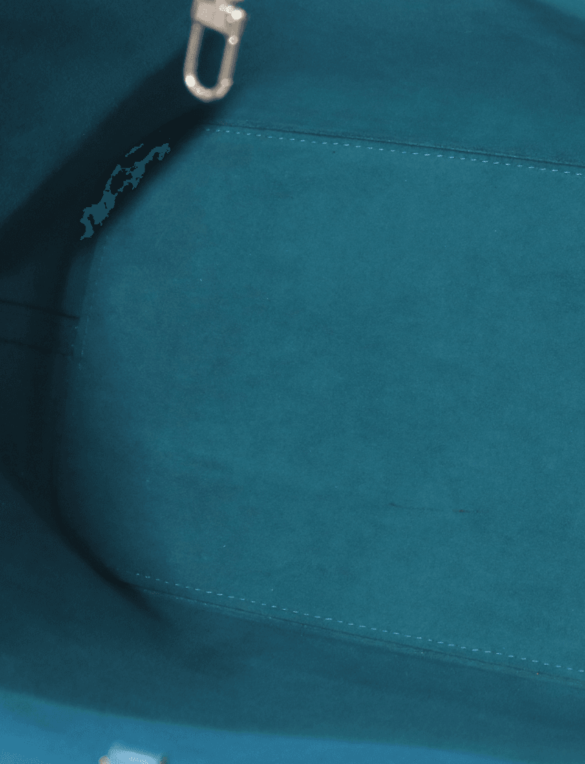 Louis Vuitton Cyan Epi Leather Neverfull MM Bag with Pouch