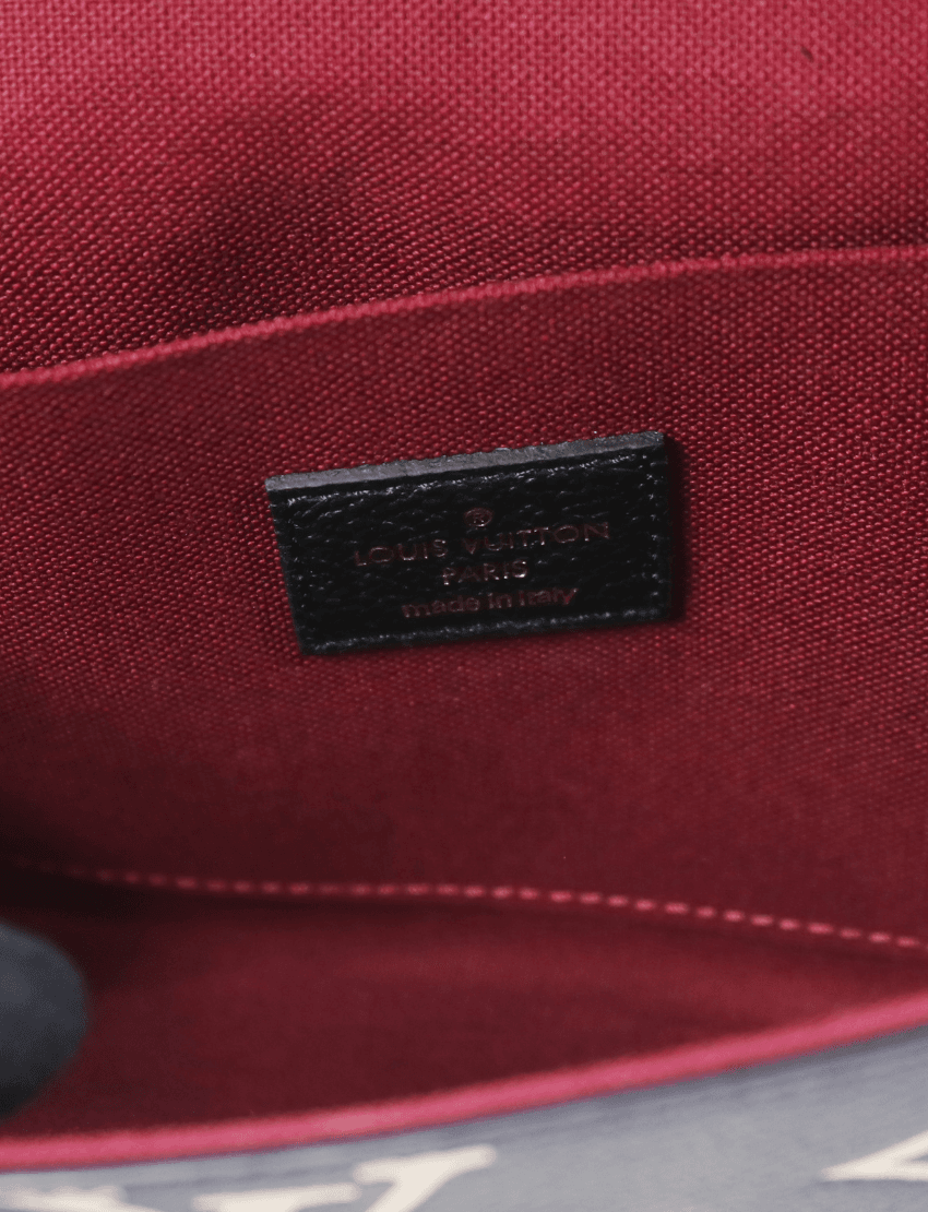 Louis Vuitton Felicie Pochette Bicolor Monogram Empreinte Giant Black