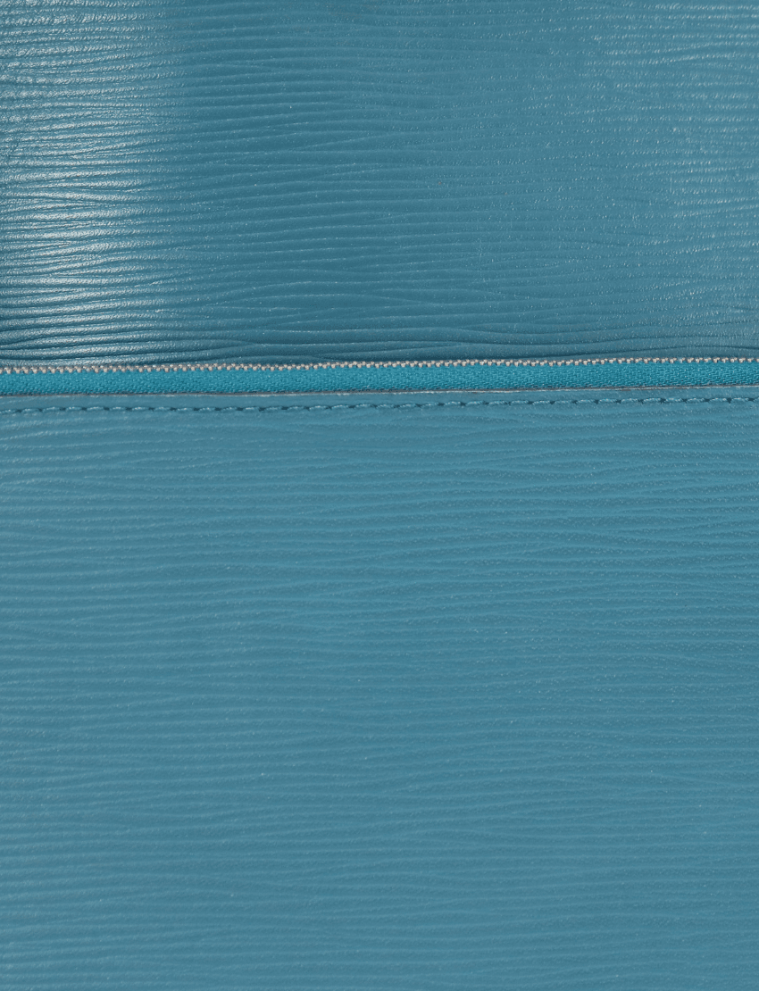 Louis Vuitton Cyan Epi Leather Neverfull MM Bag with Pouch