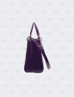 Lady Dior Purple Patent Cannage Medium