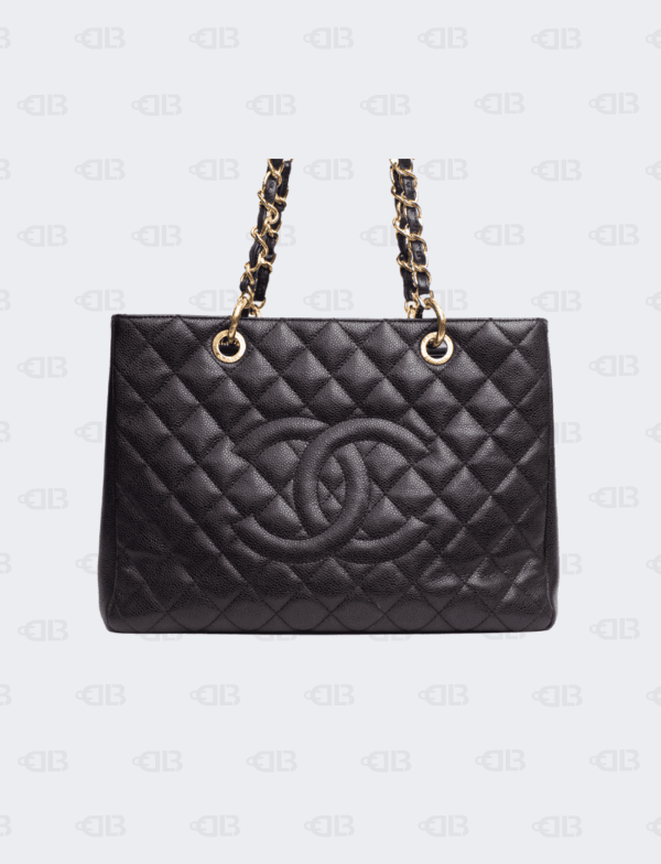 Chanel Caviar Quilted Grand Shopping Tote GST Black