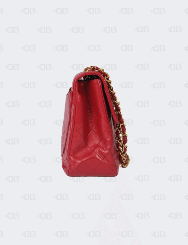 Chanel Red Vintage Classic Flap Bag
