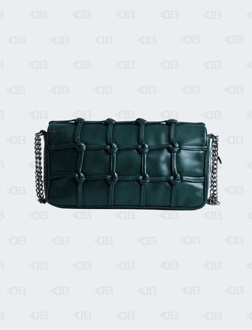 Chanel Series 9 Lambskin Gunmetal Silver Hardware Shoulder bag
