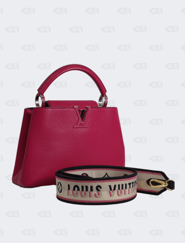 Louis Vuitton Taurillon Capucines BB Fuschia