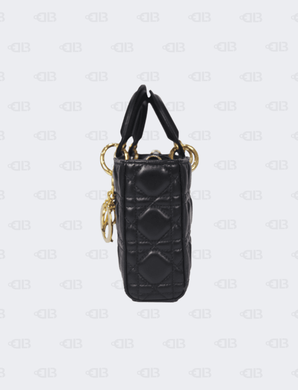 Christian Dior Small Lady D Joy Bag Black Cannage Lambskin