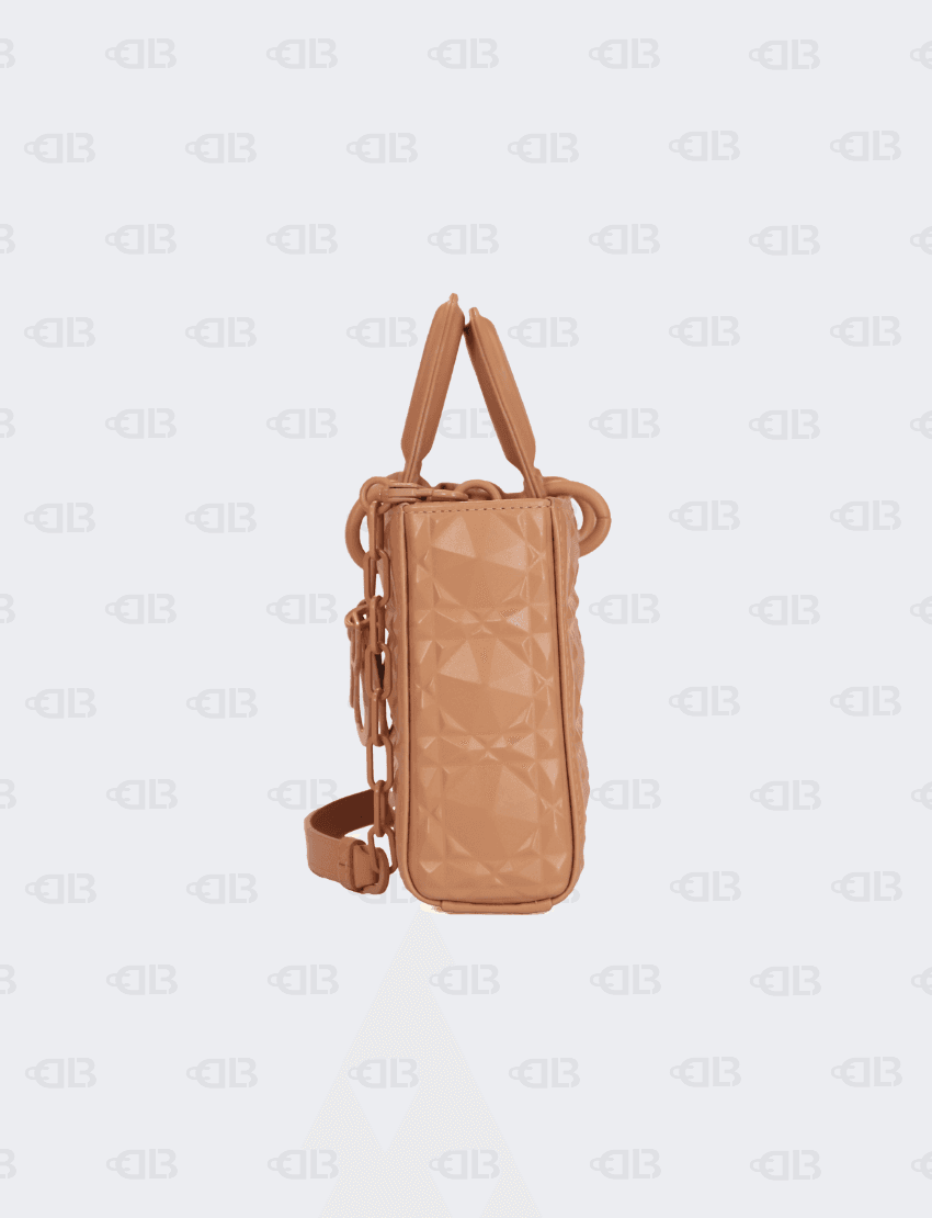 Christian Dior Beige Medium Lady D-Joy Bag