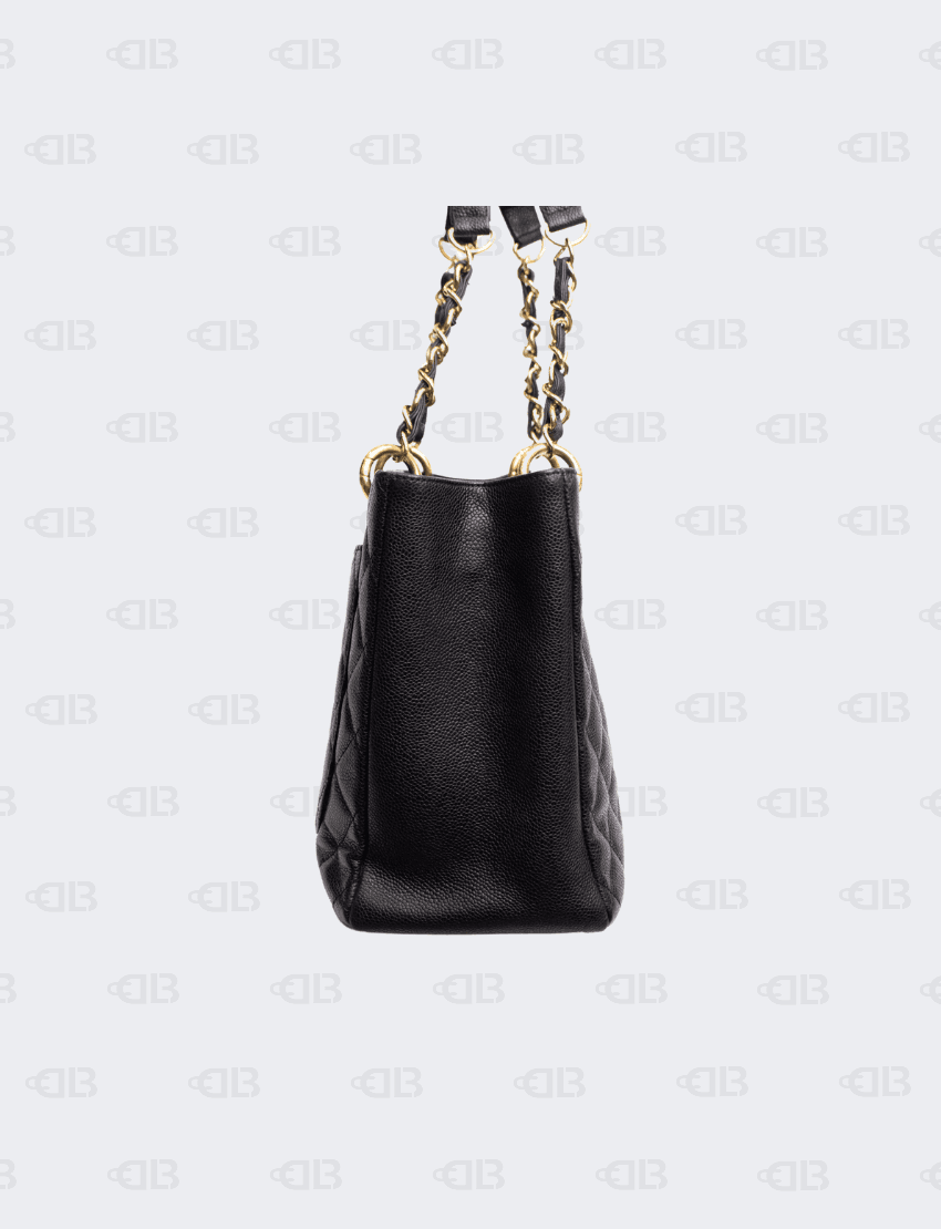 Chanel Caviar Quilted Grand Shopping Tote GST Black