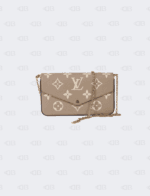 Louis Vuitton Felicie Pochette Monogram Empreinte Giant Beige