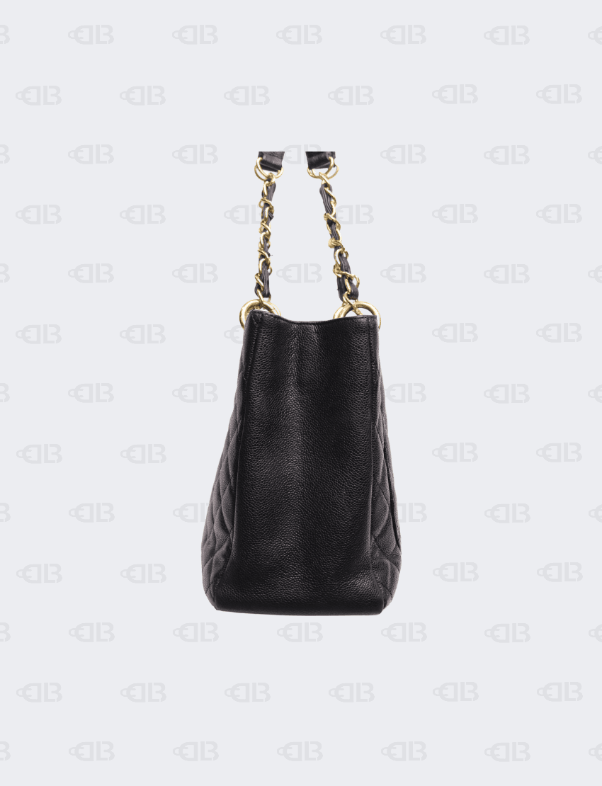 Chanel Caviar Quilted Grand Shopping Tote GST Black