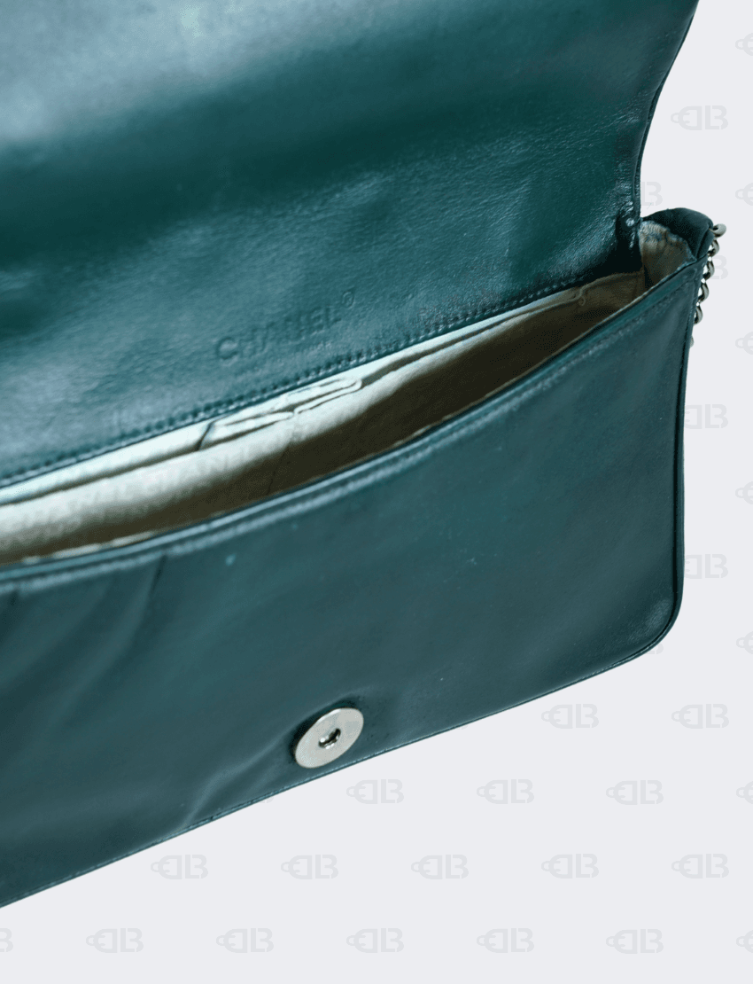 Chanel Series 9 Lambskin Gunmetal Silver Hardware Shoulder bag