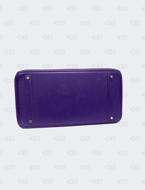 Hermes Ultraviolet Clemence Birkin 35 Gold Hardware