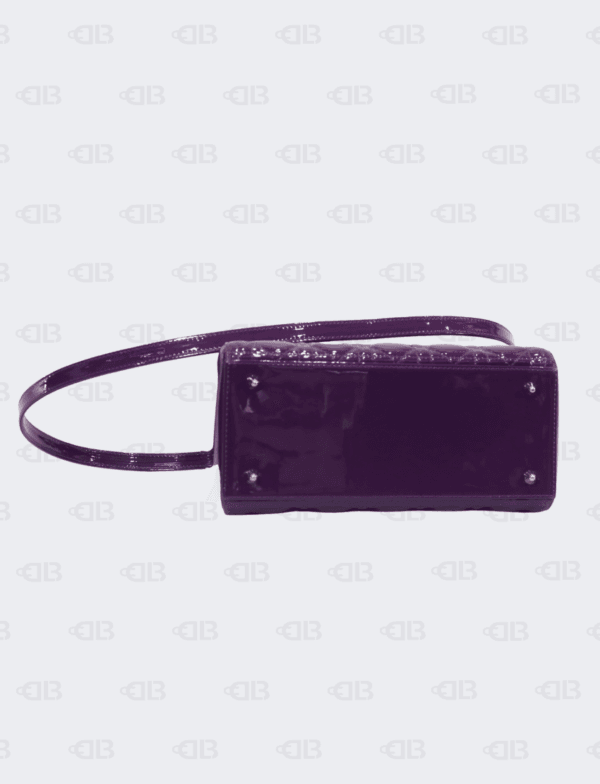 Lady Dior Purple Patent Cannage Medium