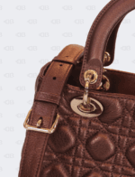 Lady Dior Burgundy Cannage Lambskin Medium