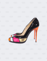Christian Louboutin Multicolor Patent Leather Astrogirl Round Toe Pumps Size-39