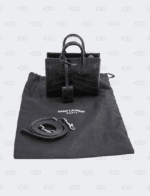 YSL Croco Embossed Sac De Jour