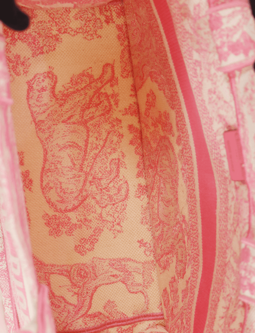 Christian Dior Medium Pink Book Tote