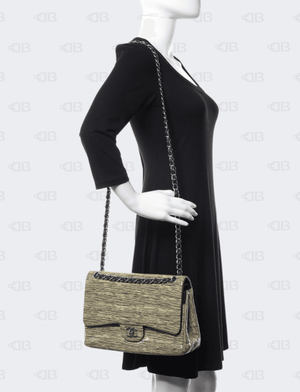 Chanel Timeless Striped Flap Medium