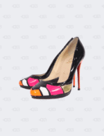 Christian Louboutin Multicolor Patent Leather Astrogirl Round Toe Pumps Size-39