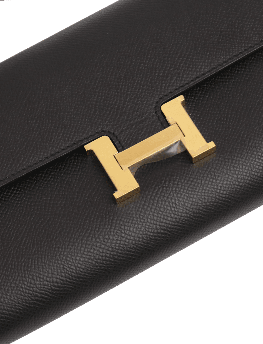 Hermes Black Constance To Go Black with Gold Hardware