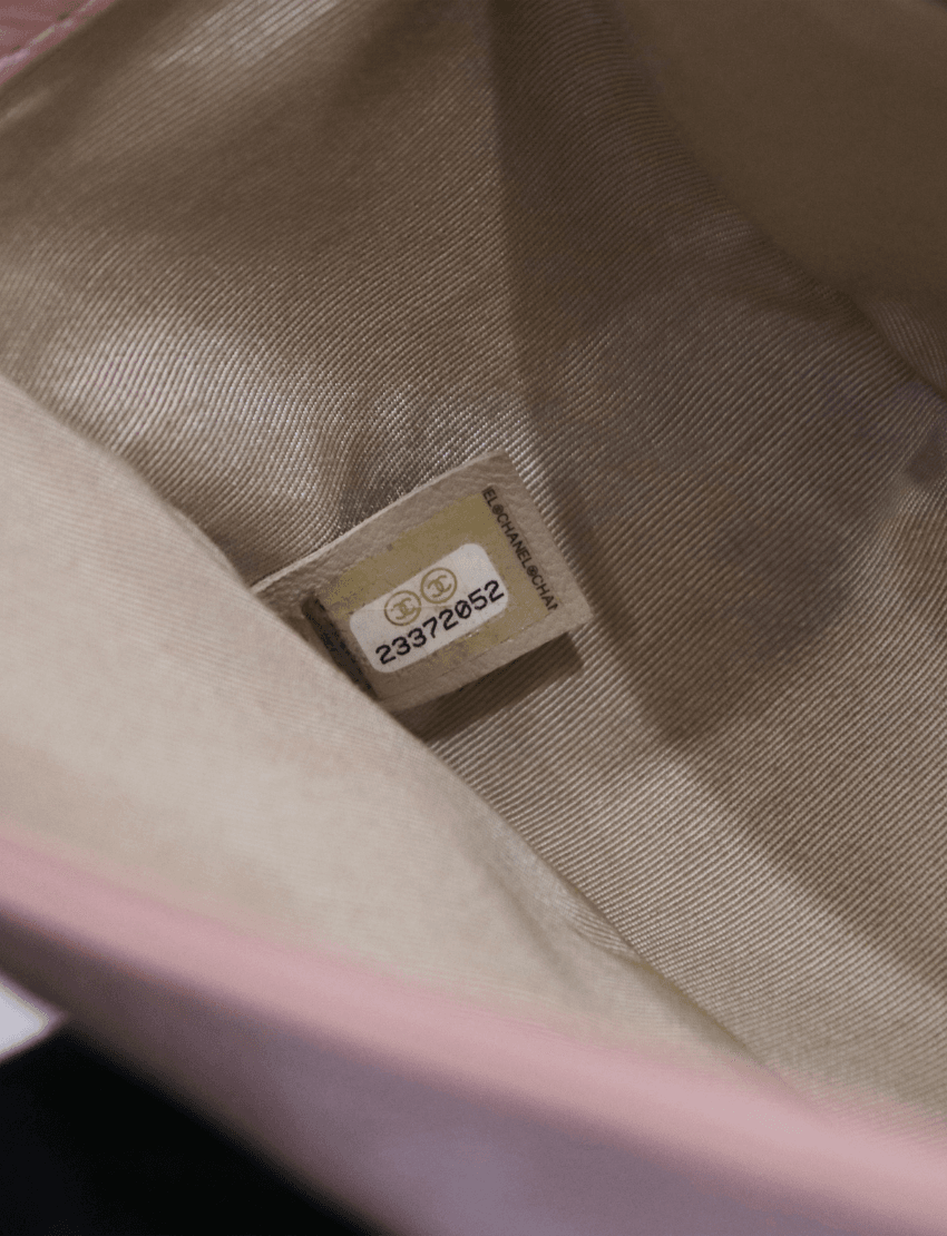 Chanel Aged Calfskin Quilted Medium Jacket Boy Flap Pink