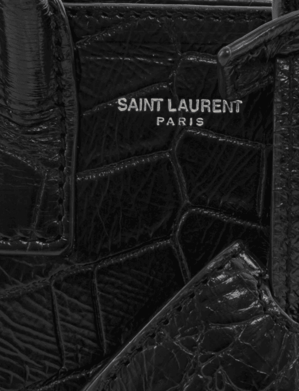 YSL Croco Embossed Sac De Jour
