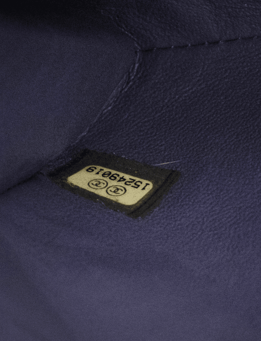 Chanel Classic Purple Flap Clutch with Chain Lambskin