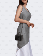 YSL Croco Embossed Sac De Jour