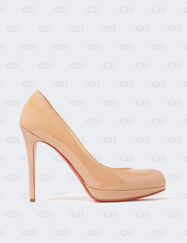 Christian Louboutin Beige Patent Leather New Simple Pumps Size 39