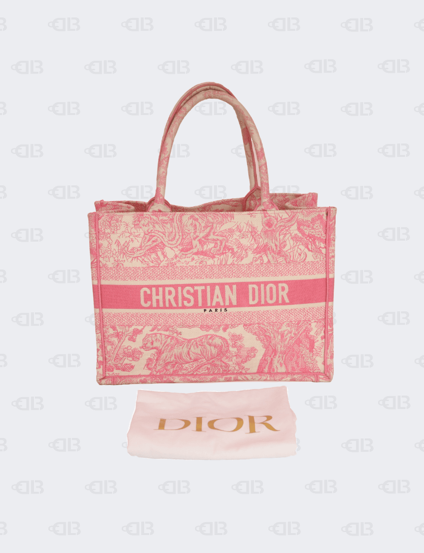 Christian Dior Medium Pink Book Tote