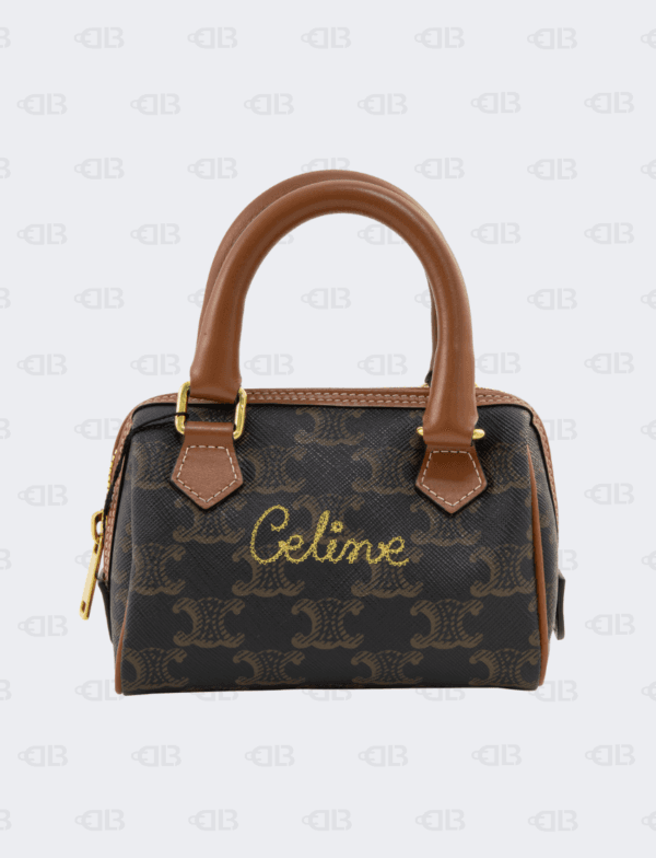 Celine Triomphe Canvas Mini Boston Bag