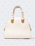 Versace Small Tribute Medallion Handbag In Bianco