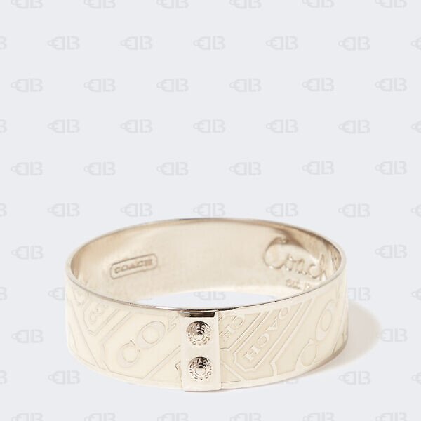 Coach Signature Bangle Silver