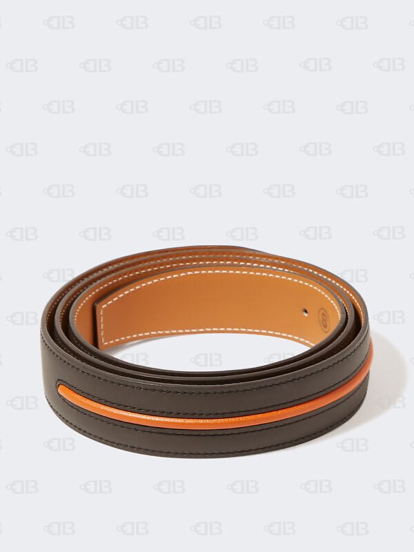 Hermès brown orange  Reversible Belt Strap