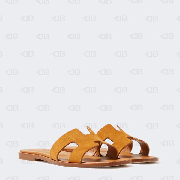 Hermes Suede Goatskin Oran Sandals