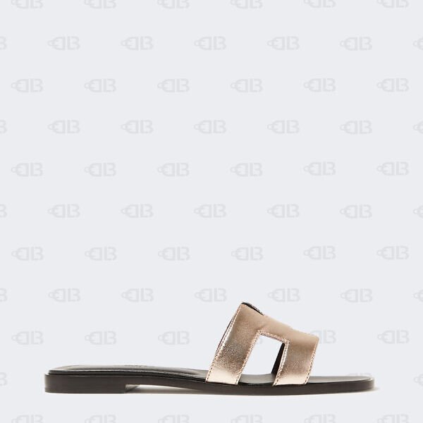 Hermès Oran Sandal Bronze Leather