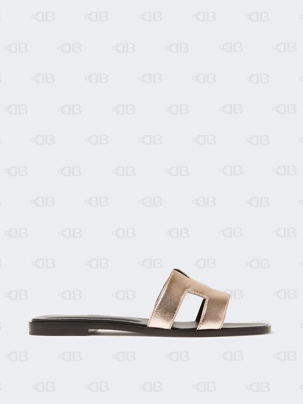 Hermès Oran Sandal Bronze Leather