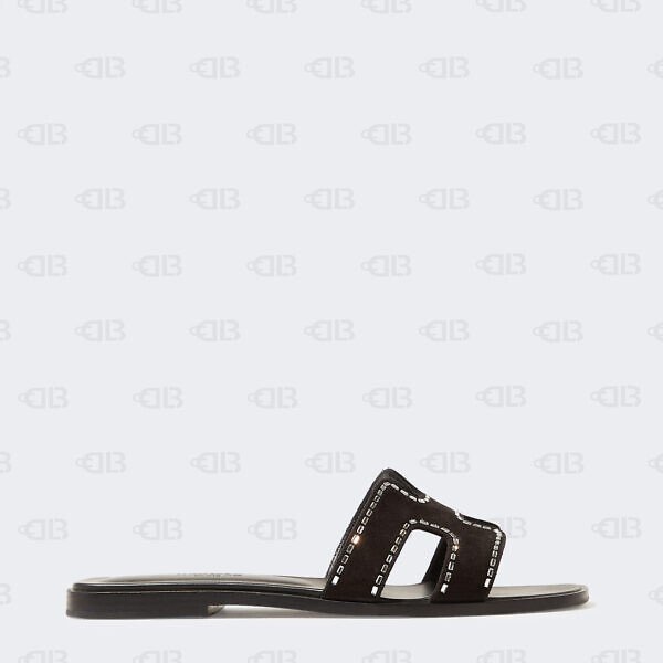 HERMES OASIS SANDAL BLACK