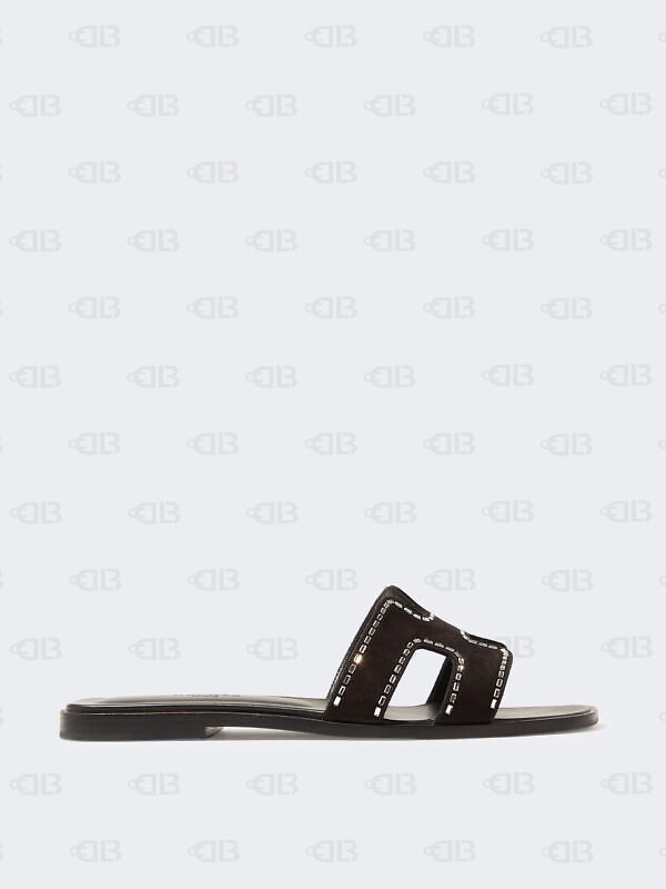 HERMES OASIS SANDAL BLACK