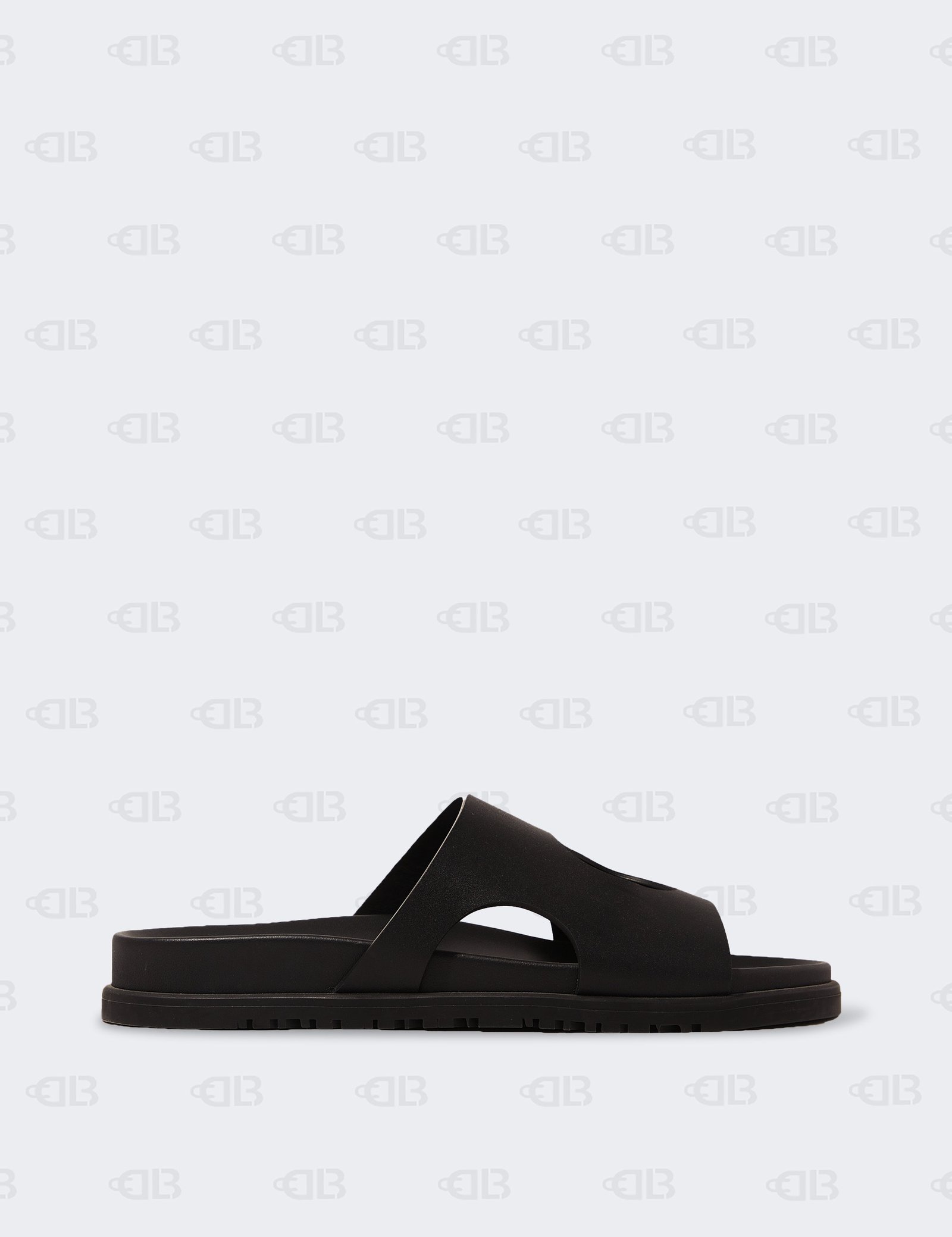 Hermes Calfskin Black Edith Sandals Size 39