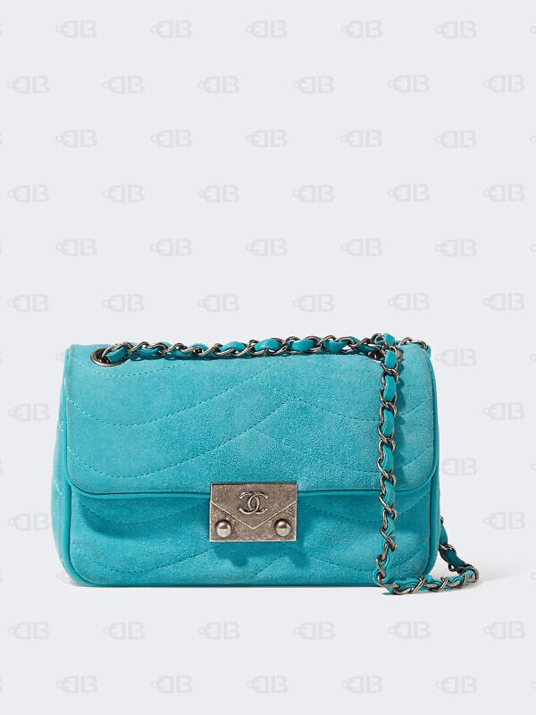 Chanel Teal Mini Rectangular Flap Bag