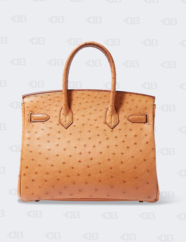 Hermes Camel Ostrich Gold Birkin 30 Bag