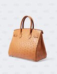 Hermes Camel Ostrich Gold Birkin 30 Bag