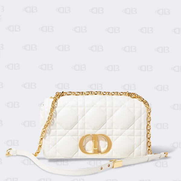 CHRISTIAN DIOR  Lambskin Cannage Small Caro Bag