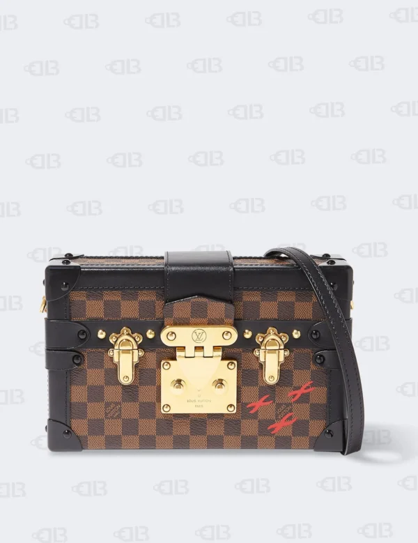 Louis Vuitton Damier Ebene Canvas Petite Malle Bag