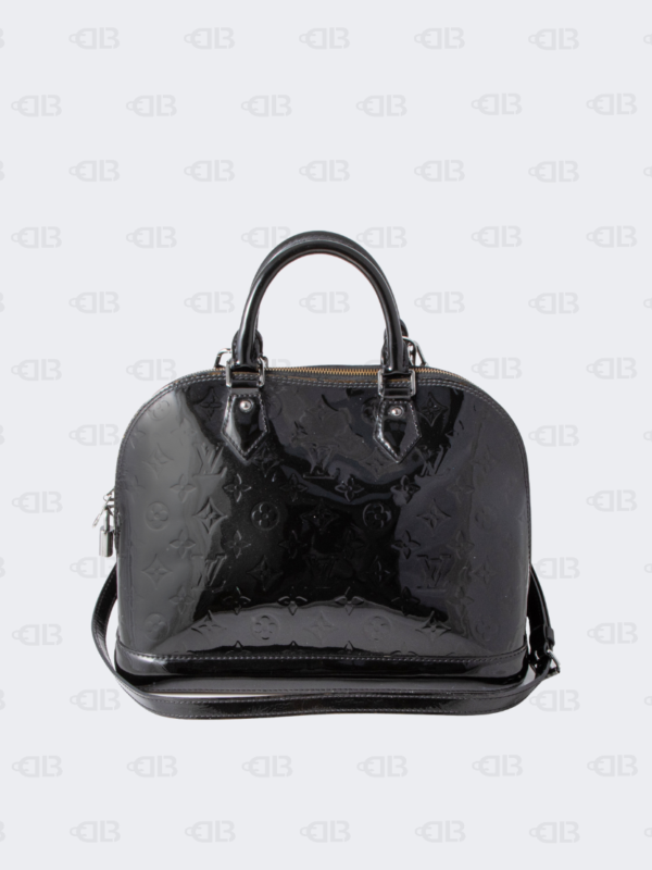 Louis Vuitton Black Amarante Monogram Vernis Alma PM